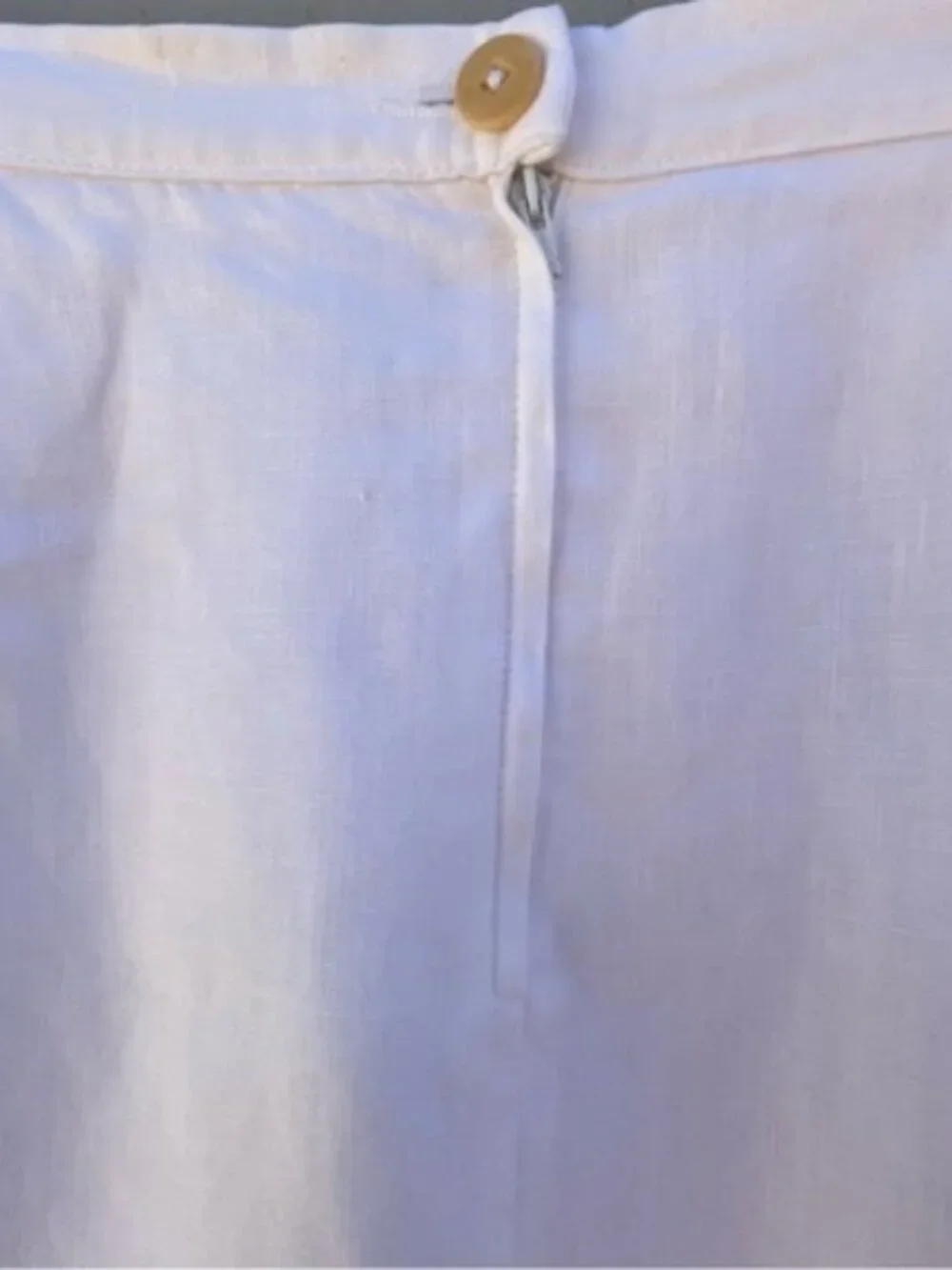 Vintage Giorgio Armani Le Collezioni Ivory Linen Wrap Skirt